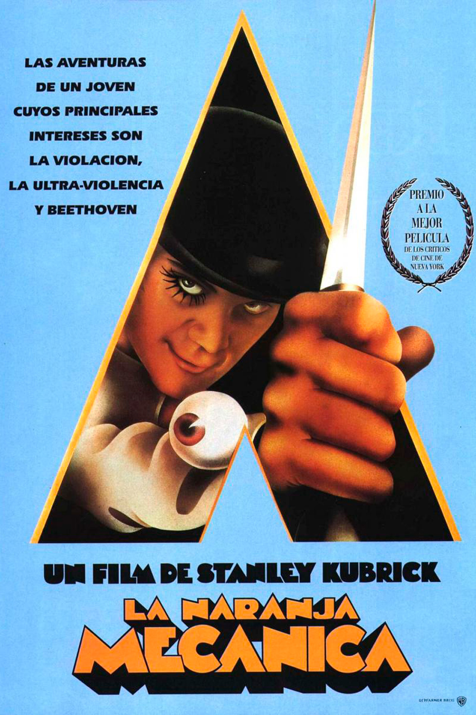 Cartel La naranja mecánica (Dir. Stanley Kubrick, 1971)