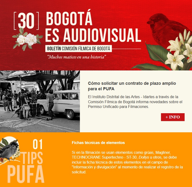 Boletín “Bogotá, es audiovisual”
