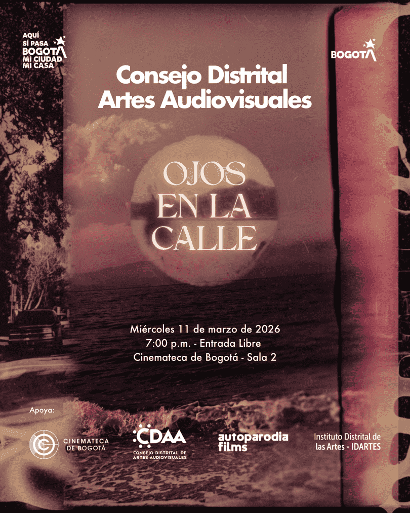 Poster Consejo Distrital de las Artes: Cortos Ojos en la calle 