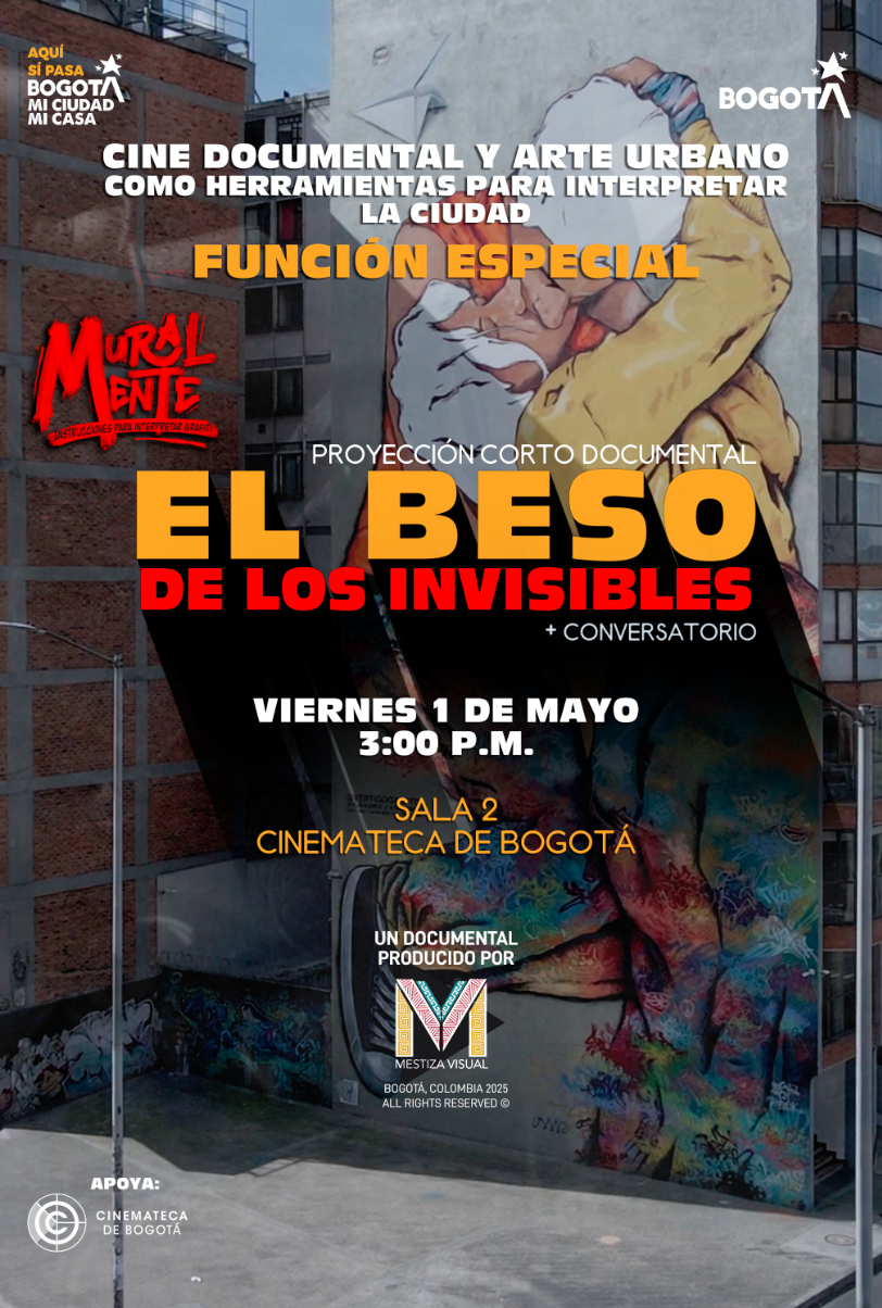 Poster Película El beso de los invisibles