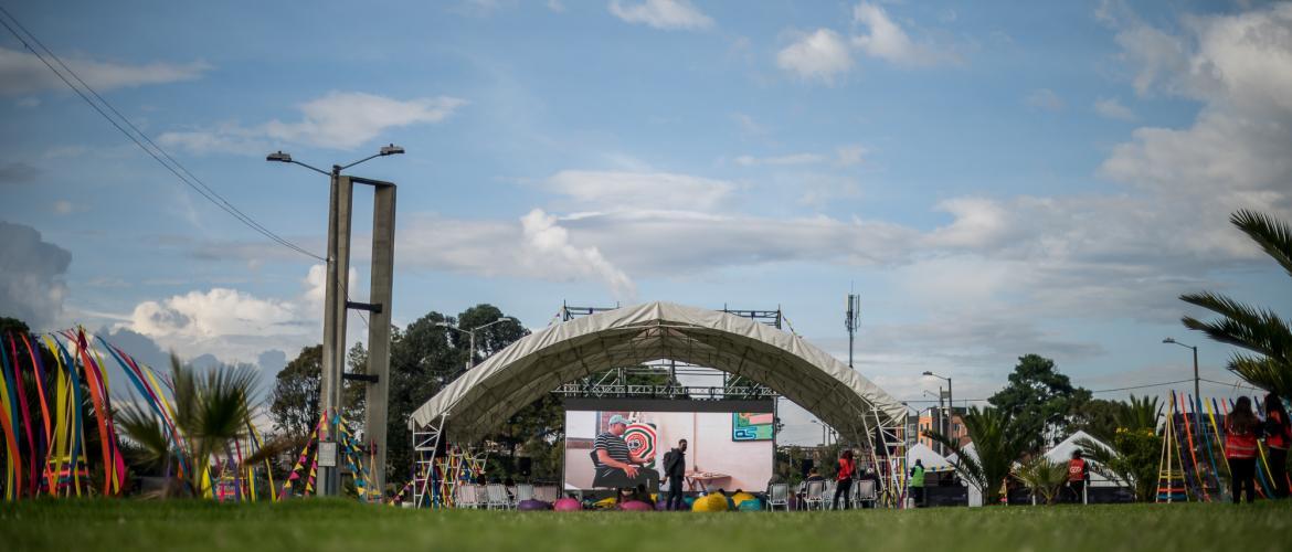 Proyección de películas al aire libre 