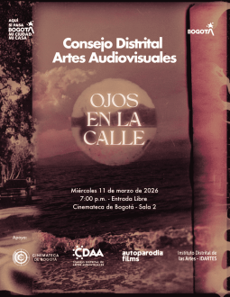 Poster Consejo Distrital de las Artes: Cortos Ojos en la calle 