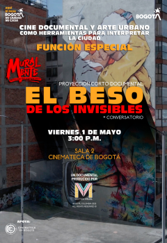 Poster Película El beso de los invisibles